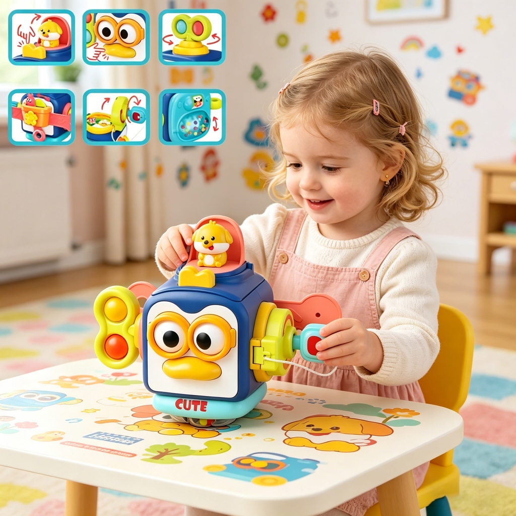 Brinquedos Montessori Brinquedos Sensoriais De Seis Lados Feitos De Material ABS De Alta Qualidade