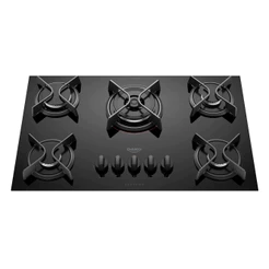 Cooktop Dako Supreme 5 Bocas - Acendimento Superautomático e Grades de Ferro Fundido - Bivolt