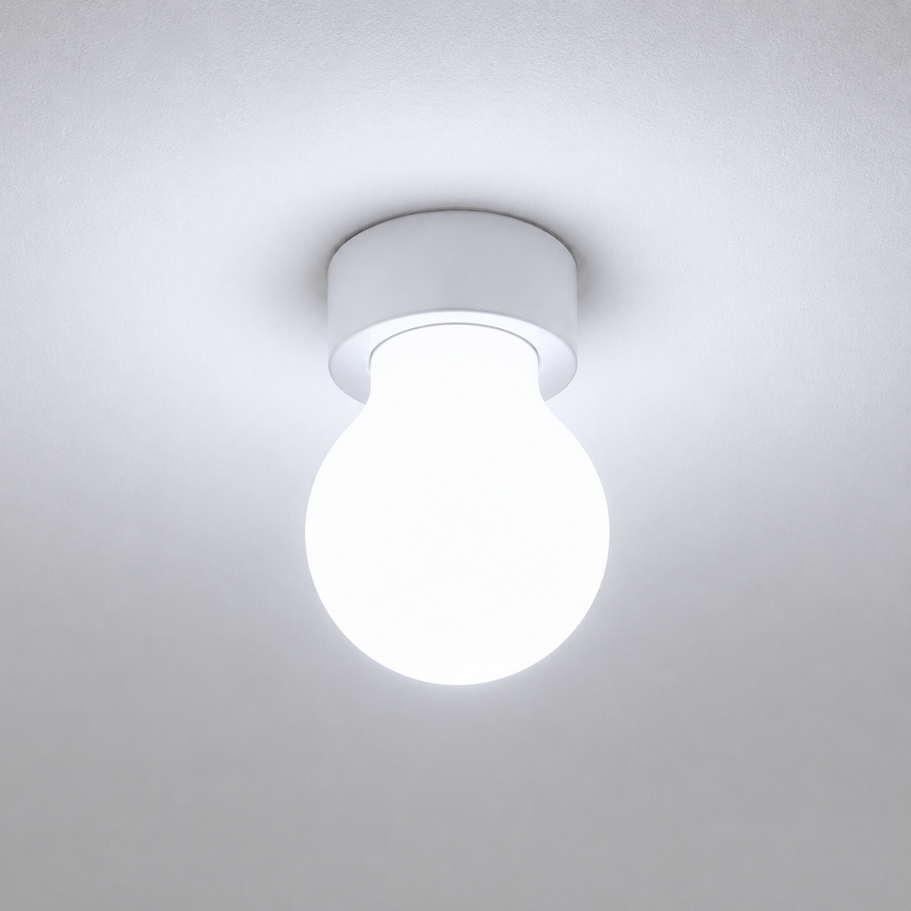 Lâmpada LED Filamento Vidro Leitosa Branco Fria com Soquete E27 6000K Bivolt