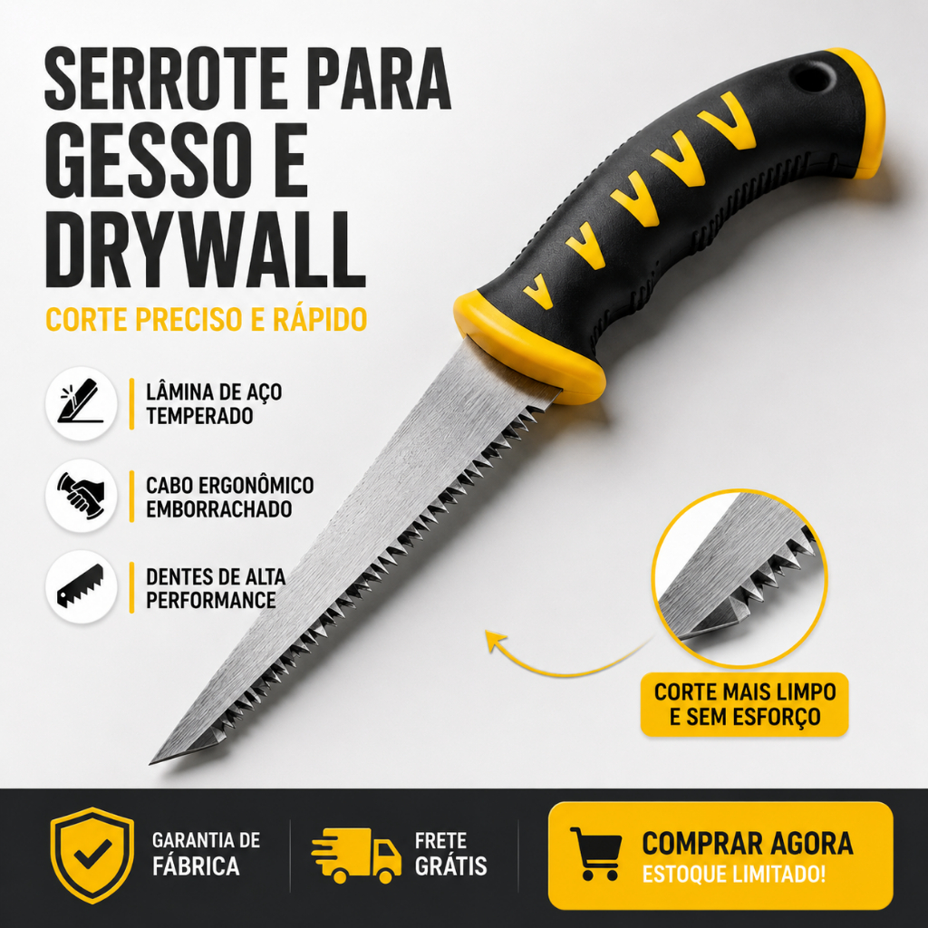 Serra Serrote para Gesso Drywall 6" 150mm