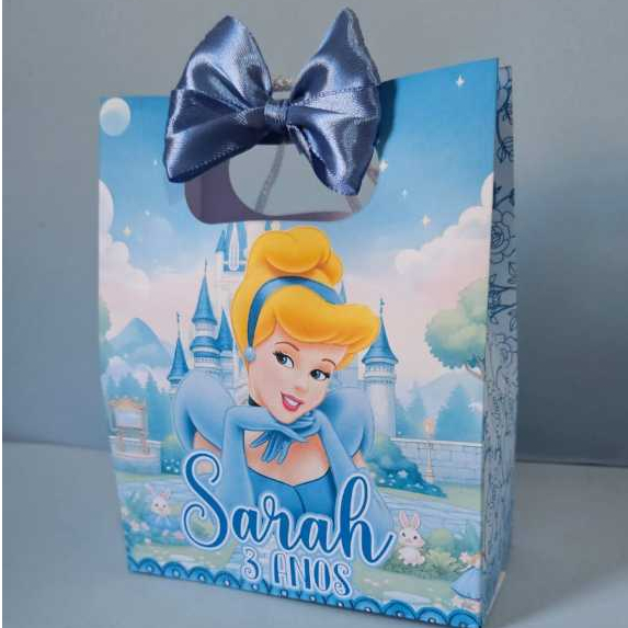 Sacolinha Personalizada Lembrancinha Cinderela - Pegue e Monte