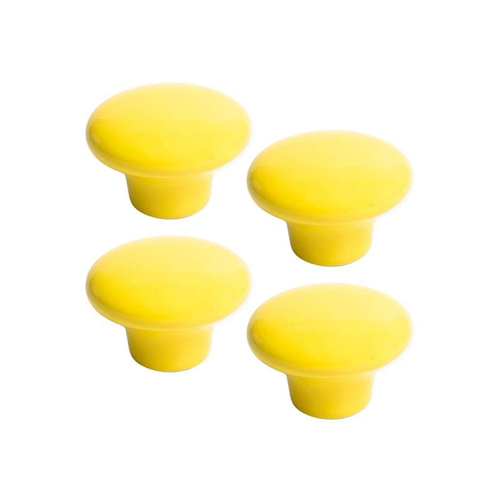 Kit 4 Puxador Móvel Antigo Porcelana Gaveta 38mm De Armário