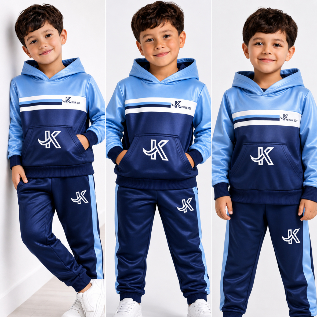 Conjunto Infantil Masculino de Inverno - Calça+Casaco ou Calça+Casaco+ Casaco - Tamanho 2 ao 12 Anos