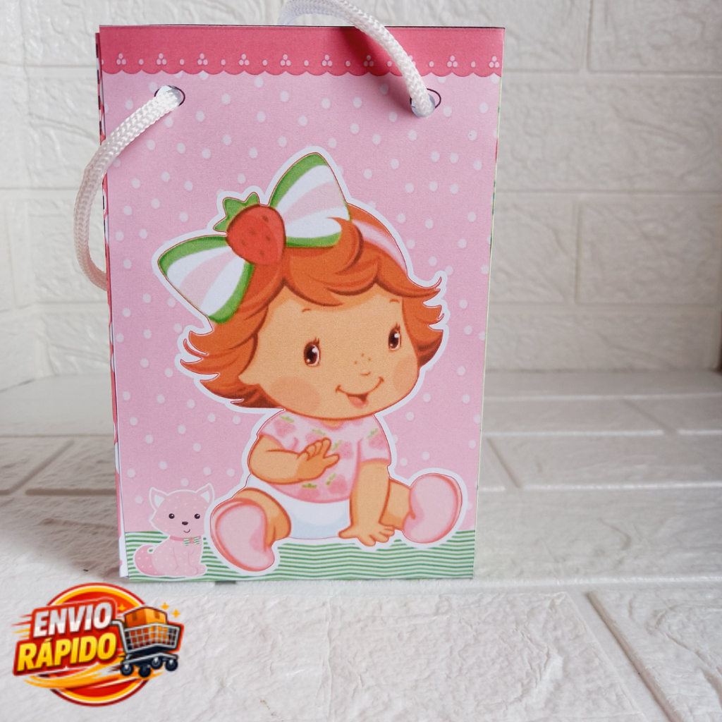 Envio Rápido-Moranguinho Baby- Lembrancinha/Aniversário/Mesversário/Festa Infantil