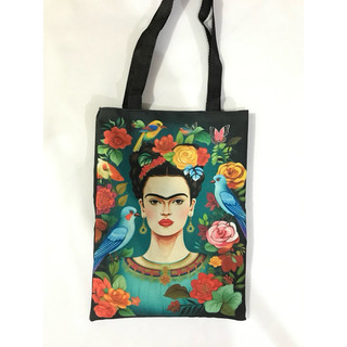 Bolsa sacola Frida digital art Dupla Face Bolsa Estampada