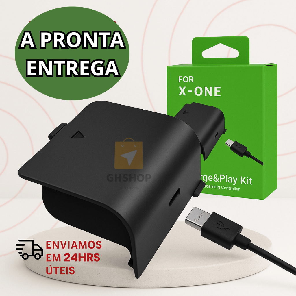 Bateria Recarregável Carregador Para Controle Xbox One S Fat Series S
