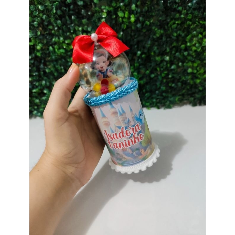 KIT 5 COFRINHO COM ESFERA BRANCA DE NEVE BABY, LEMBRANCINHAS, PERSONALIZADOS DE LUXO