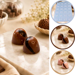 1~5 Forma BWB Simples Semiprofissional, Alto Rendimento Doces Finos Chocolates Cód. 3516 - SP Bombom (CHOCO)