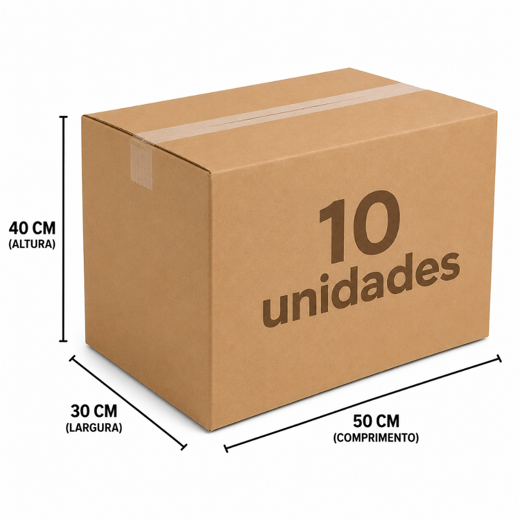 Kit 10 Caixas Papelão 50x30x40 Mudança Caixa Grande