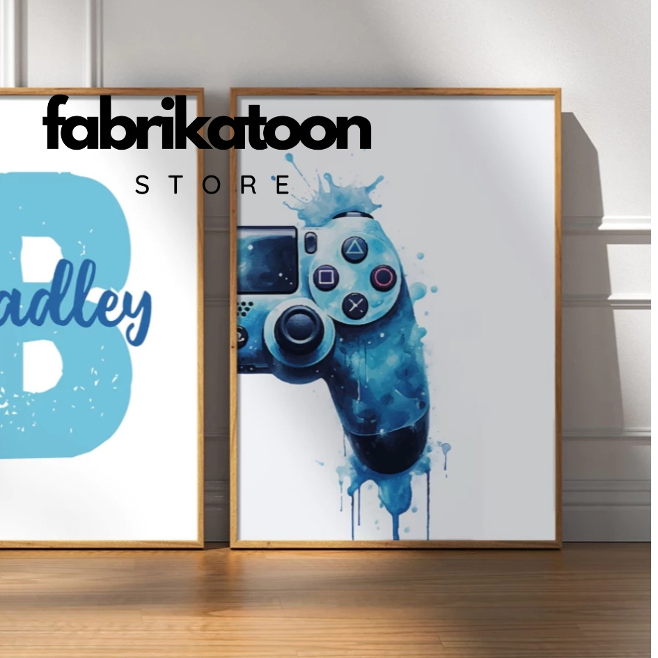 Detalhes do Quadro gamer personalizado videogame quarto menino