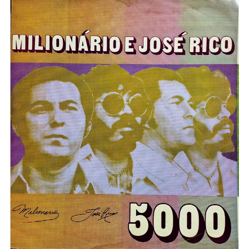 LP VINIL  -  5000 -  MILIONÁRIO E JOSÉ RICO VOLUME 7 - SELO CHANTECCLER 1979 - RARO