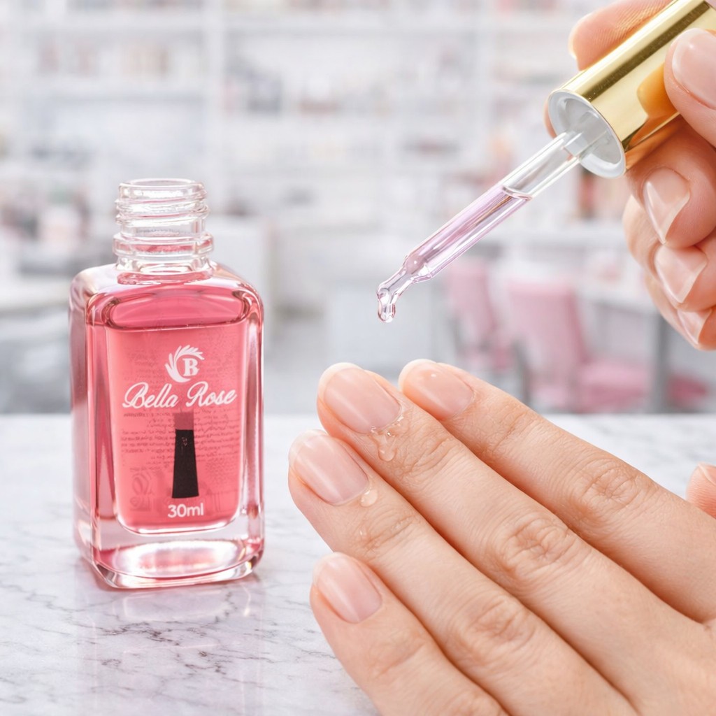 Óleo hidratante e suavizante para cutículas Bella Pink 20ml com fragrância floral
