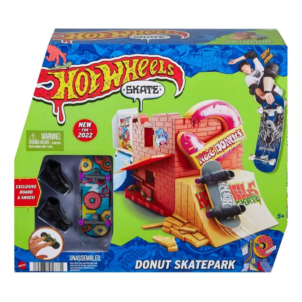 Hot Wheels Skate Rampa Fingerboard Donut, Aquário ou Sorvete - Mattel HGT91