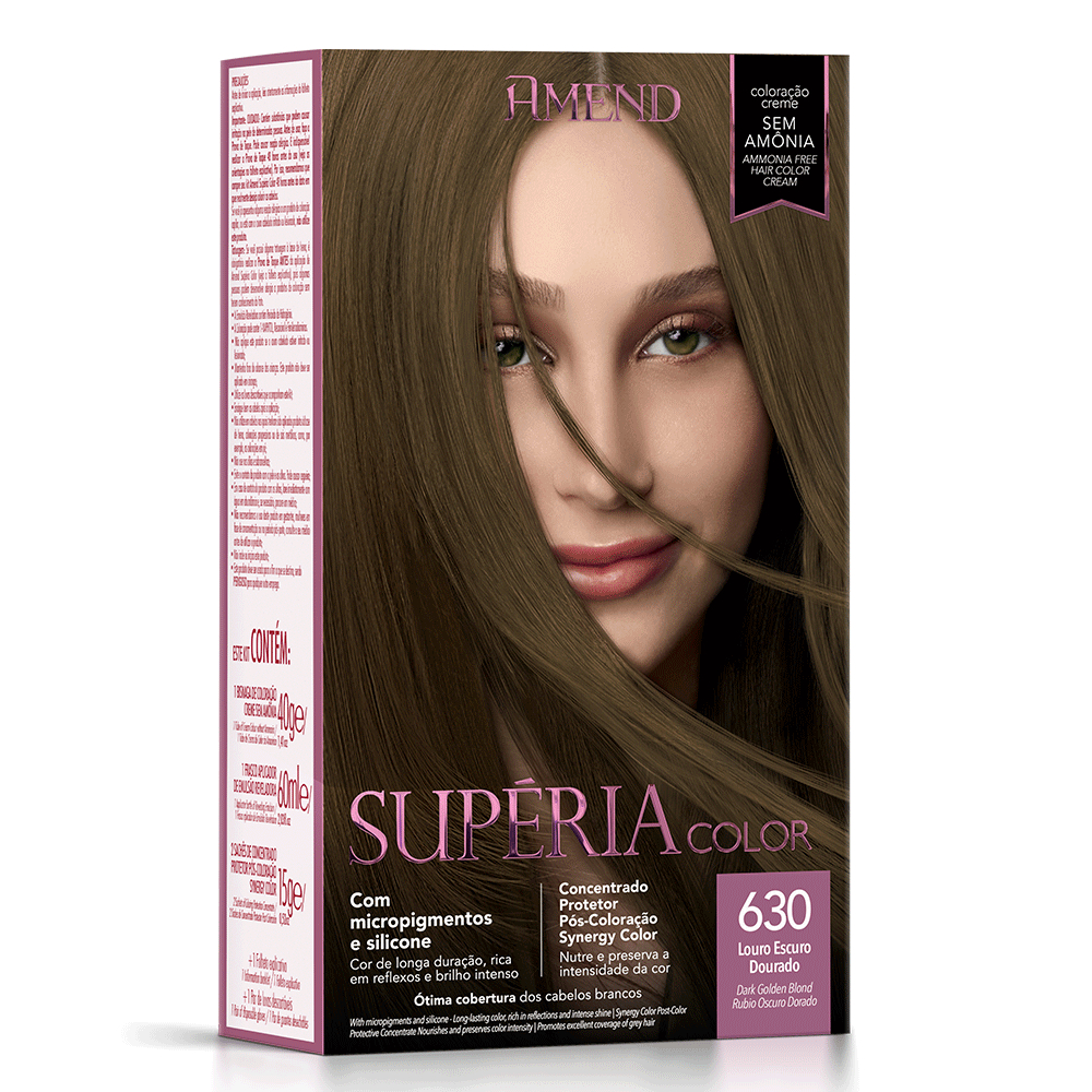 Amend Kit Tonalizante Supéria Color 630 Louro Escuro Dourado