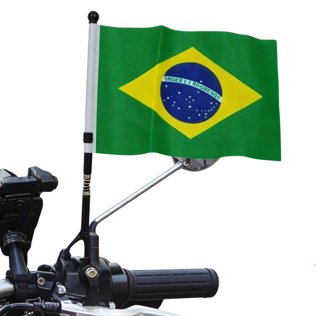 Bandeira Do Brasil De Moto Bicicleta Elétrica Copa Do Mundo Bandeira Do Brasil De Moto Bicicleta Elétrica Copa Do Mundo