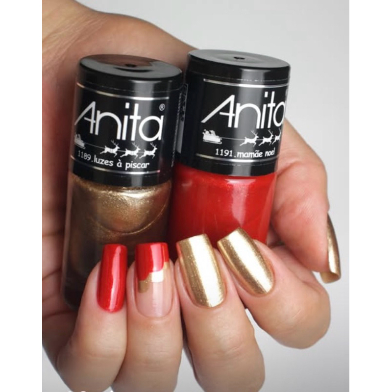 Kit 2 Esmalte Anita Luzes a Piscar e Mamãe Noel