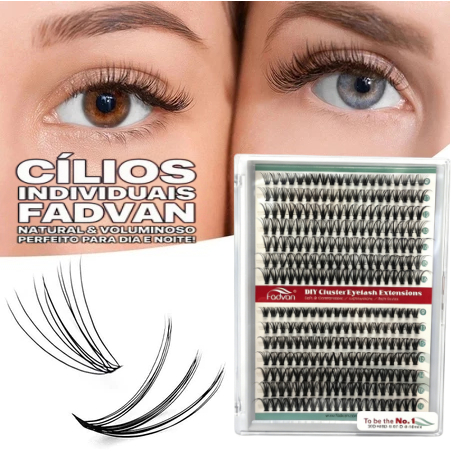 Cílios Fadvan 280 Feixes Individuais Mix 10D/20D/30D/40D Volume Brasileiro