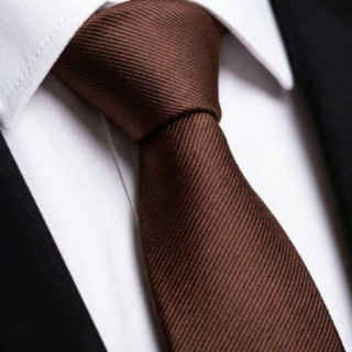 GRAVATA TECIDO TRABALHADA PARA PADRINHOS E EVENTOS FOSCA VÁRIAS CORES Semi Slim Marrom Riscadinha