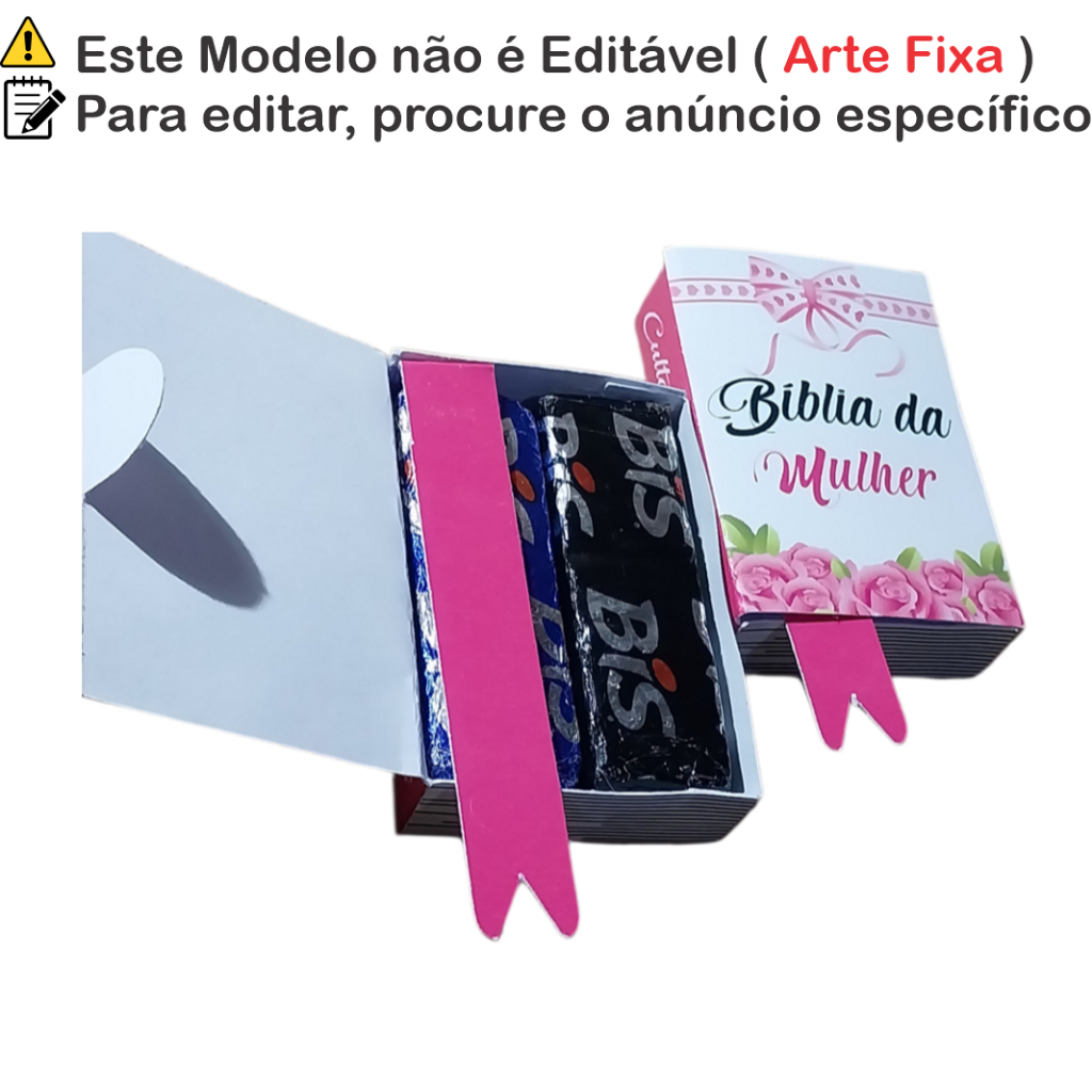 lembrancinhas Cristã - Mulher- Caixinhas para Lembrancinhas Bíblica – Mini Bíblia para Culto de Mulheres - Cód Bmlr 01