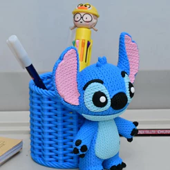 Porta-lápis Stitch