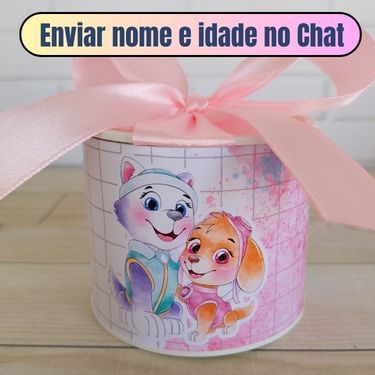 Kit Tubolata Personalizada (5X6) SKY EVEREST Aniversário Lembrancinha Chá de Bebê Batizado