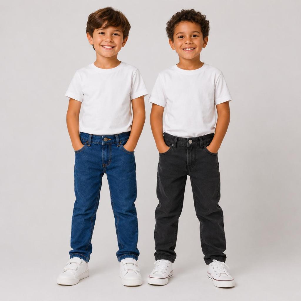 Kit 2 calças Jeans infantil menino Masculino Envio rapido