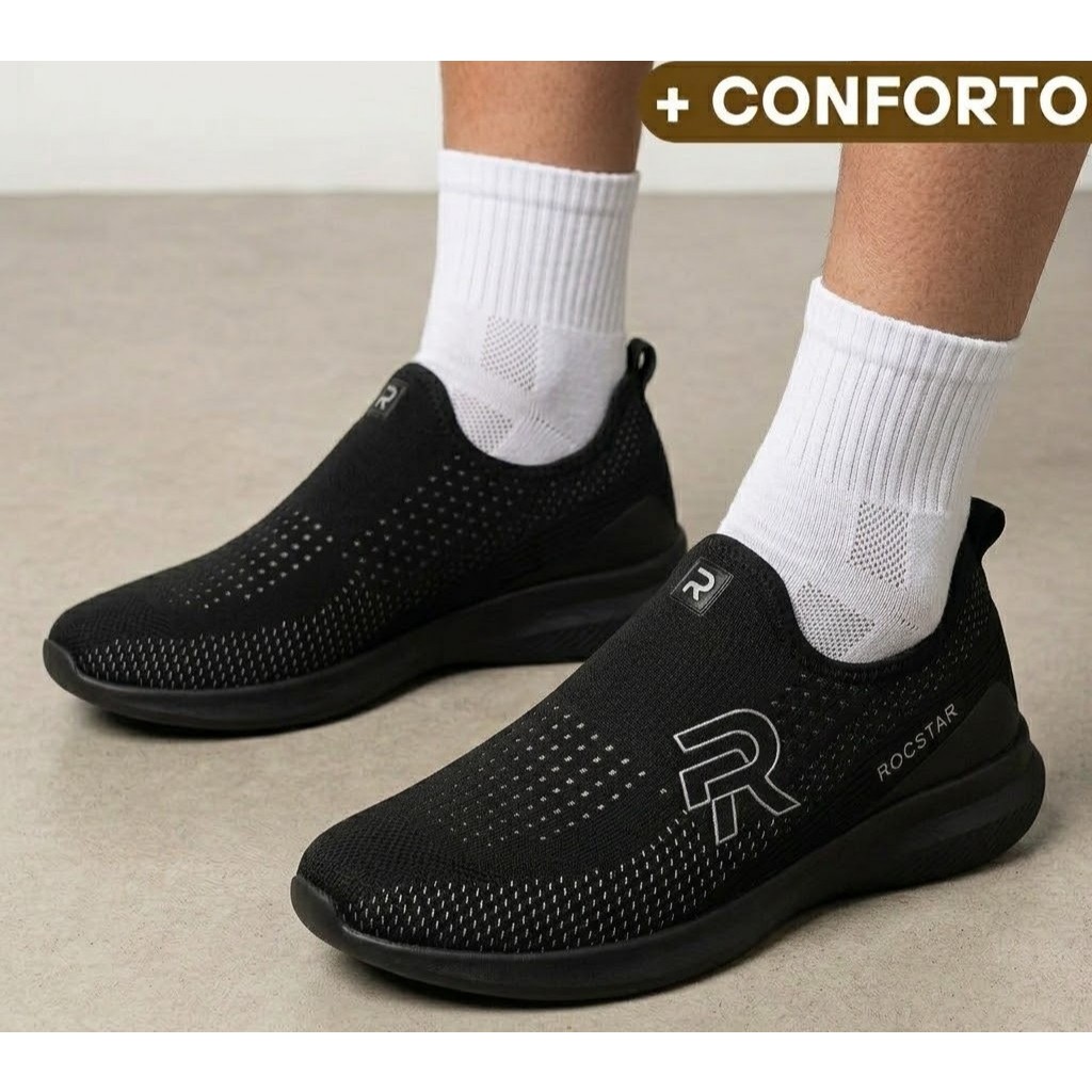 Detalhes do Tênis Masculino Running Esportivo Oferta Leve Caminhada