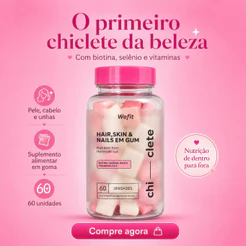 Chiclete Hair Pote Com 60 Unidades Wefit