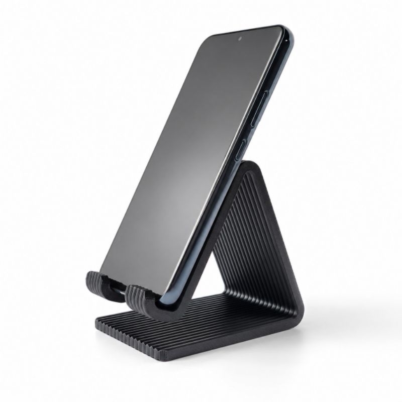 Suporte de Celular Preto Para Mesa Apoio Smartphone Vertical Horizontal Setup Escritório