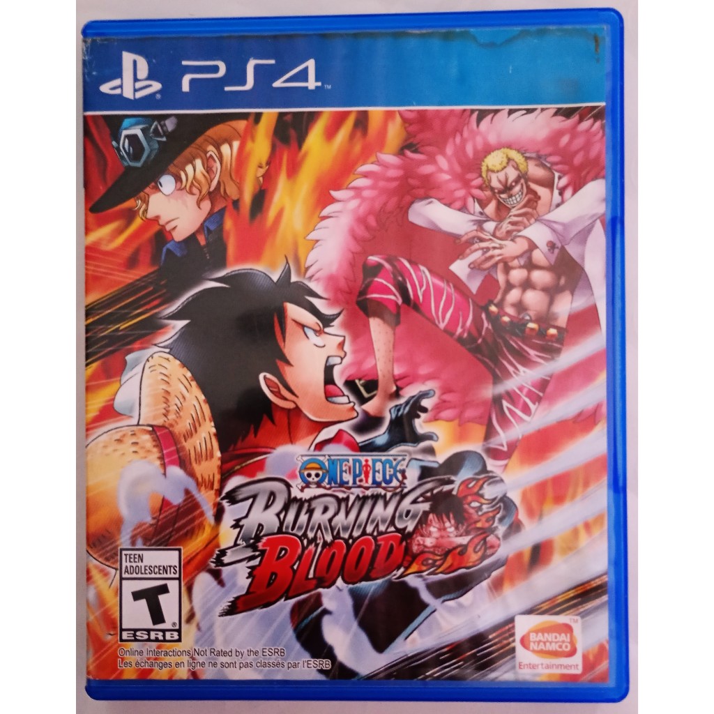JOGO ONE PIECE BURNING BLOOD PS4 CD ORIGINAL MIDIA FISICA.