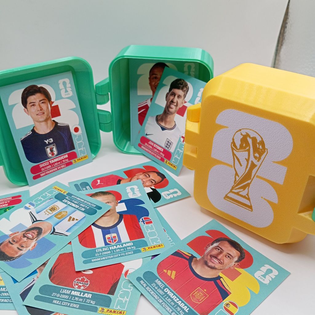 Porta Figurinha p/ Álbum Copa do Mundo 2026 - Caixa de Figurinha