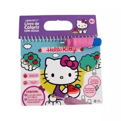 Livro de Colorir com Água Hello Kitty + Pincel Leo&Leo Leonora - 91676