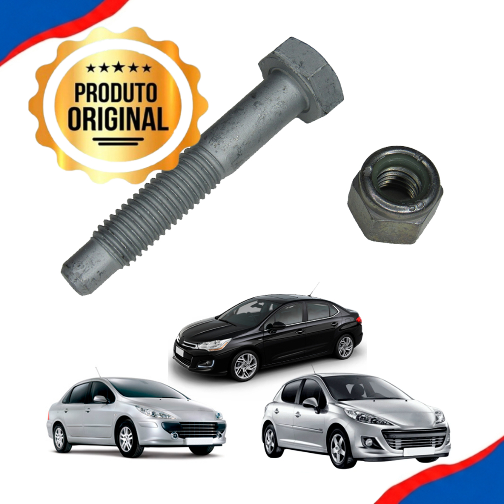 Parafuso Do Pivô Bandeja Com Porca Original Peugeot 206 207 307 Citroen C3 C4 PSA