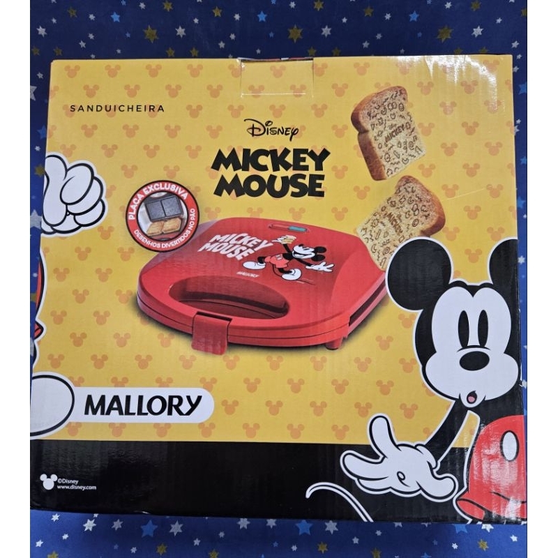 Sanduicheira Mallory - DESCONTO HOJE -  Mickey Disney Mallory 127v DE R$ 159,90