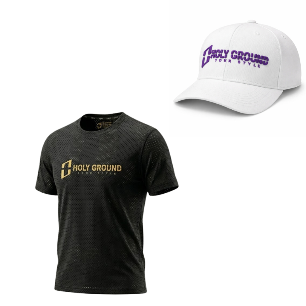 Kit Masculino Camiseta Dry Fit + Boné Ajustável Combo Academia Treino Crossfit Preta/Branca/Roxo