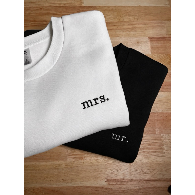 Moletom Bordado Casal - Mr. ou Mrs. | Presente namorado casal