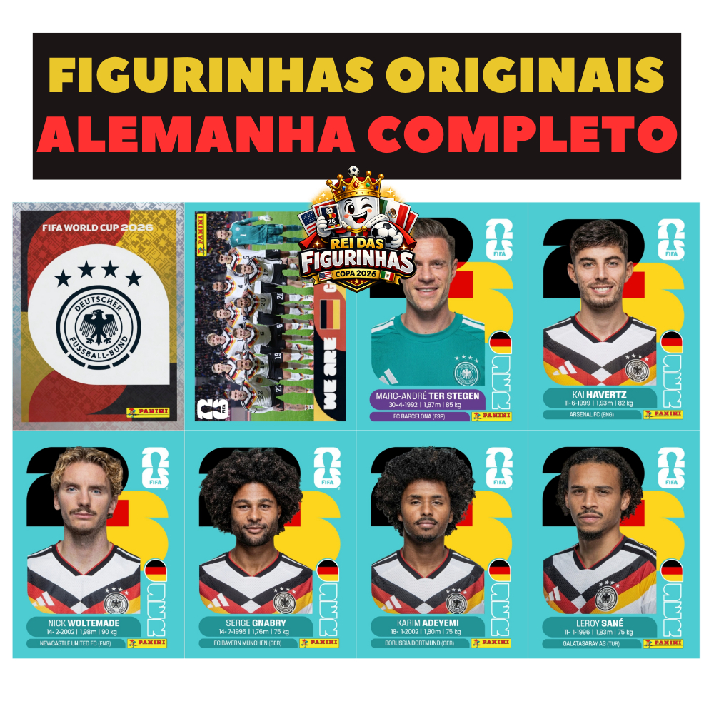 Figurinhas Copa do Mundo Alemanha 2026 Complete Seu Album