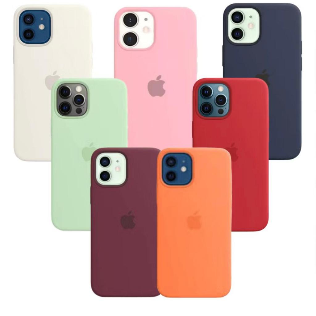 Capinha Luxo Case Silicone Aveludada Para IPhone 12 mini Premium com simbolo apple