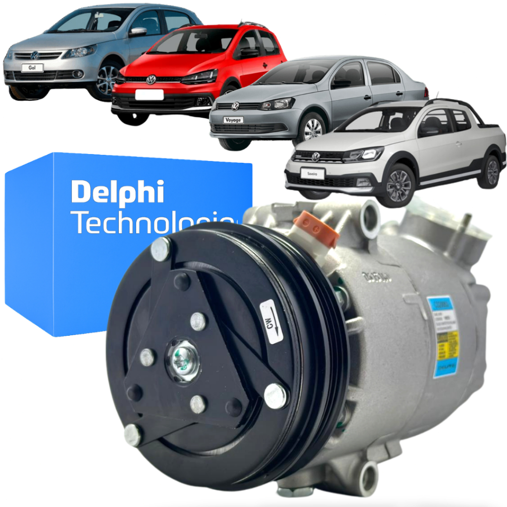 Compressor Ar Delphi Gol Saveiro Voyage Fox Spacefox Polo G5 G6 G7 G8 2008 2010 2012 2014 2015