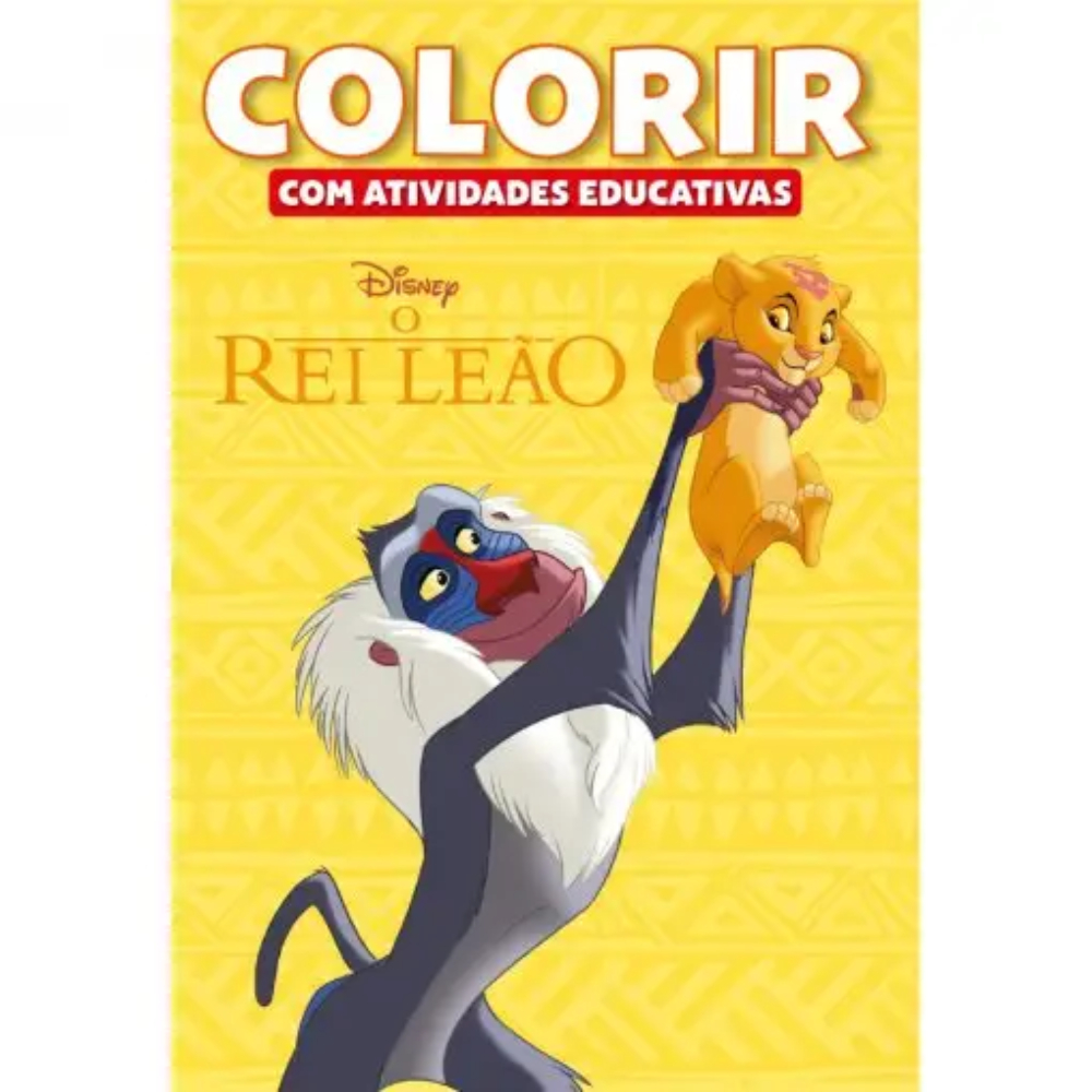 Livro de Colorir Atividades Educativas Disney O Rei Leão Infantil