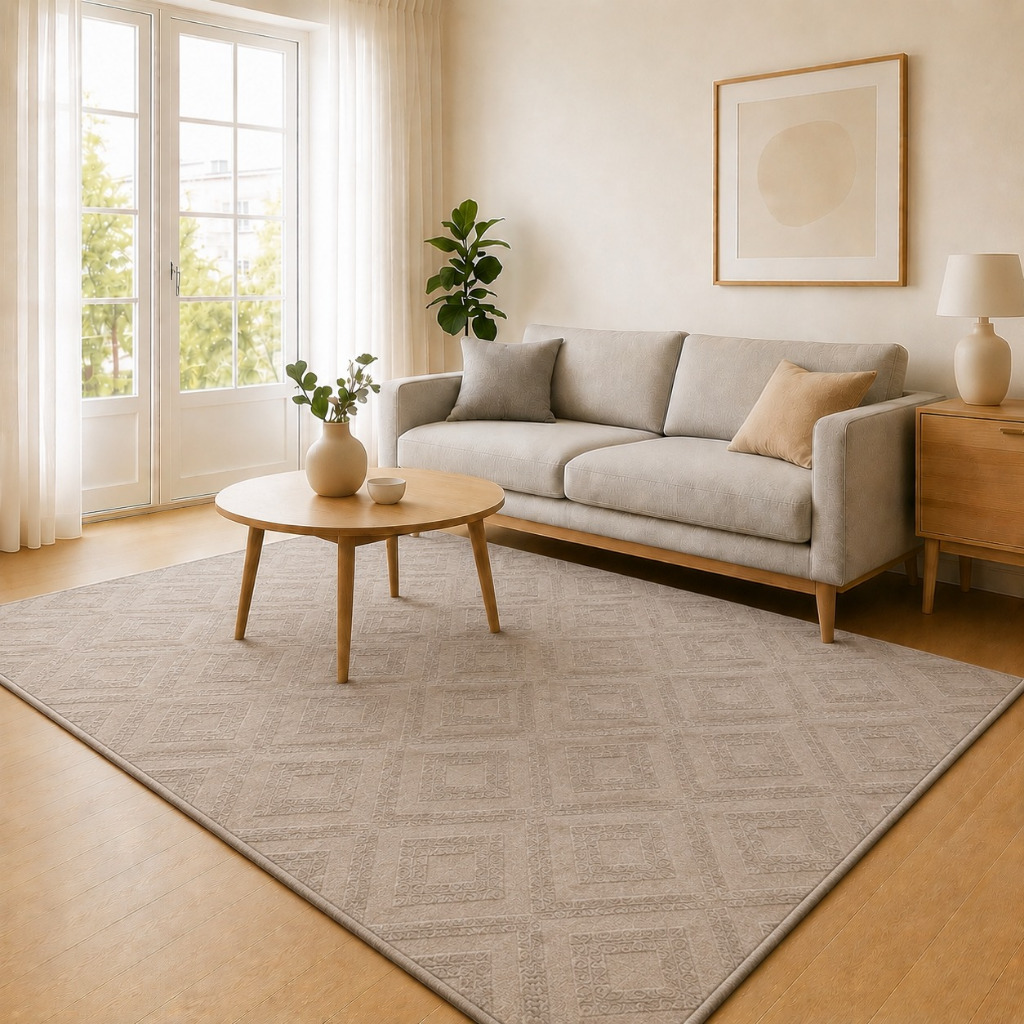 Tapete Sala Grande Elegante 1x 1,40 Pelo Baixo Macio Antiderrapante Moderno Confortável Premium Decoração Quarto Casa