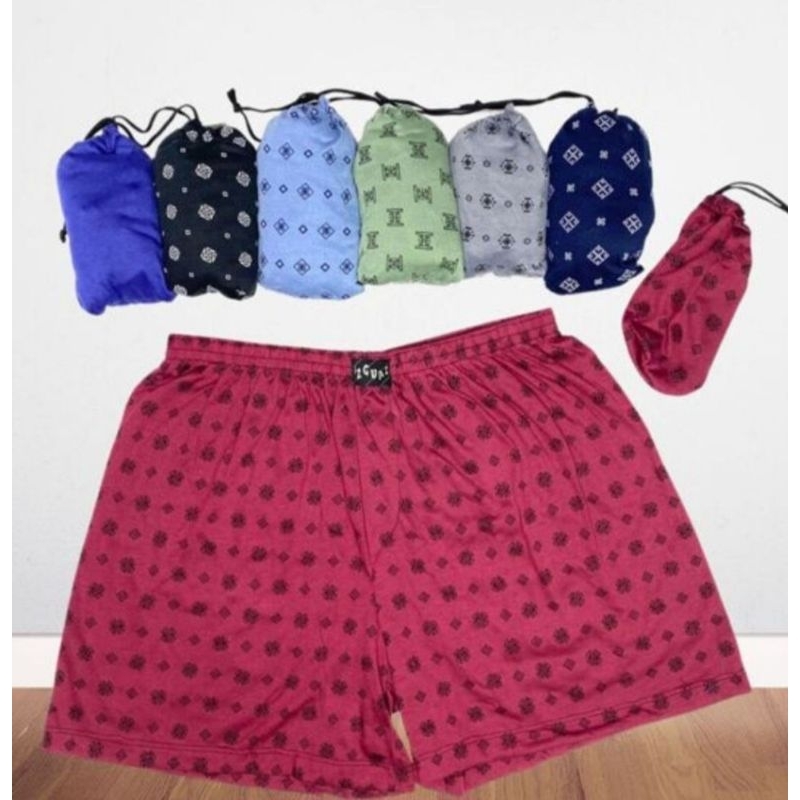 Kit 3 Cuecas Samba Canção Masculina Confortável Algodão Soltinha Estampada