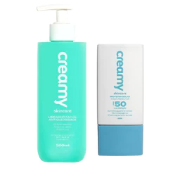 Kit Duo Protetor Solar Watery Fluid FPS 50 + Limpador Antioleosidade