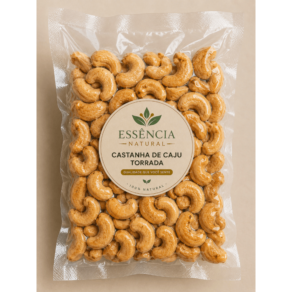 Castanha de Caju Torrada PREMIUM Inteira Crocante e Selecionada