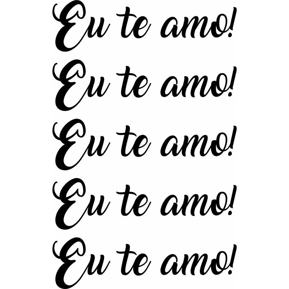 adesivo para dia dos namorados! eu te amo para balão e decoração de casa!