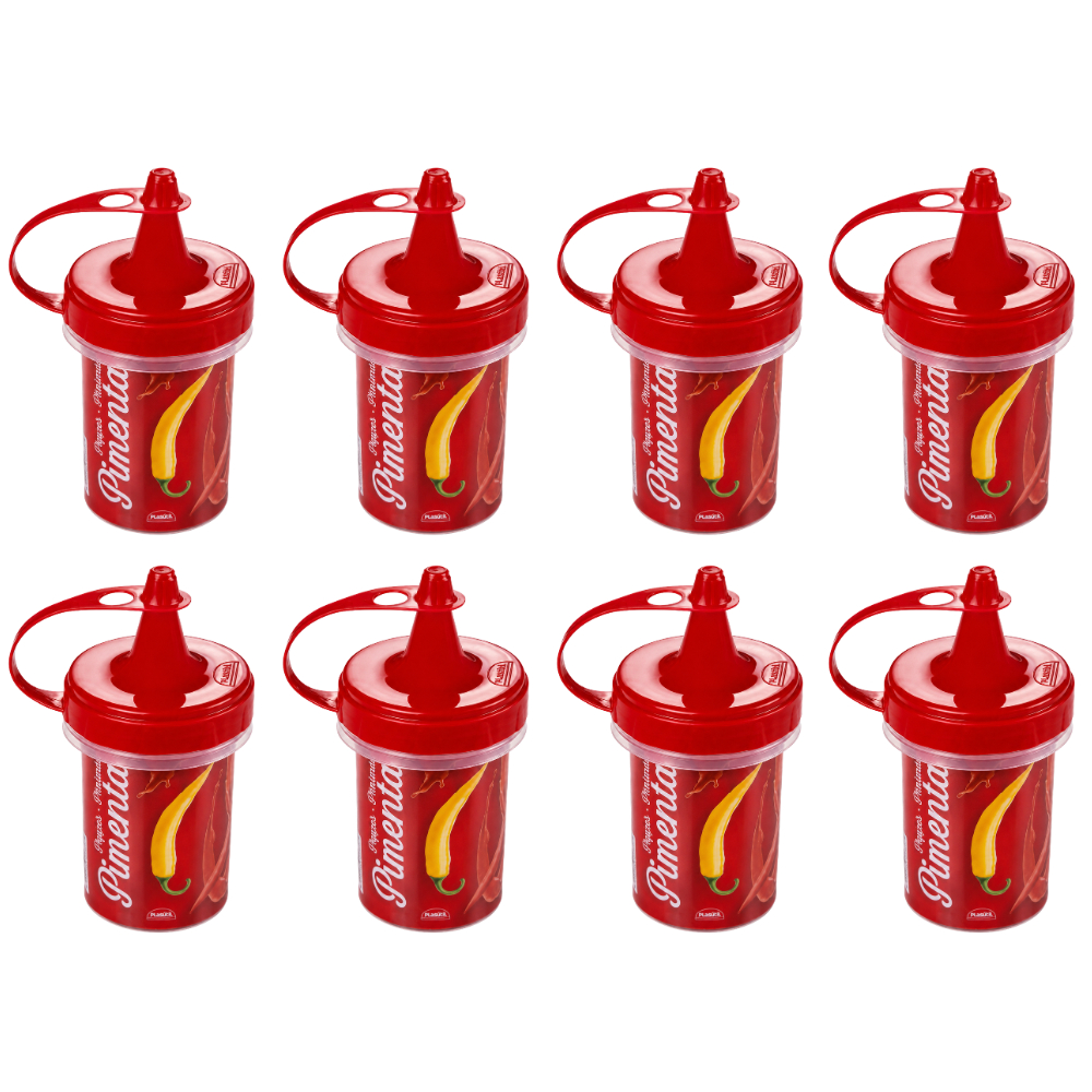8 Molheira Bisnaga 140ml Decorada Plasútil Para Cozinha E Lanchonete