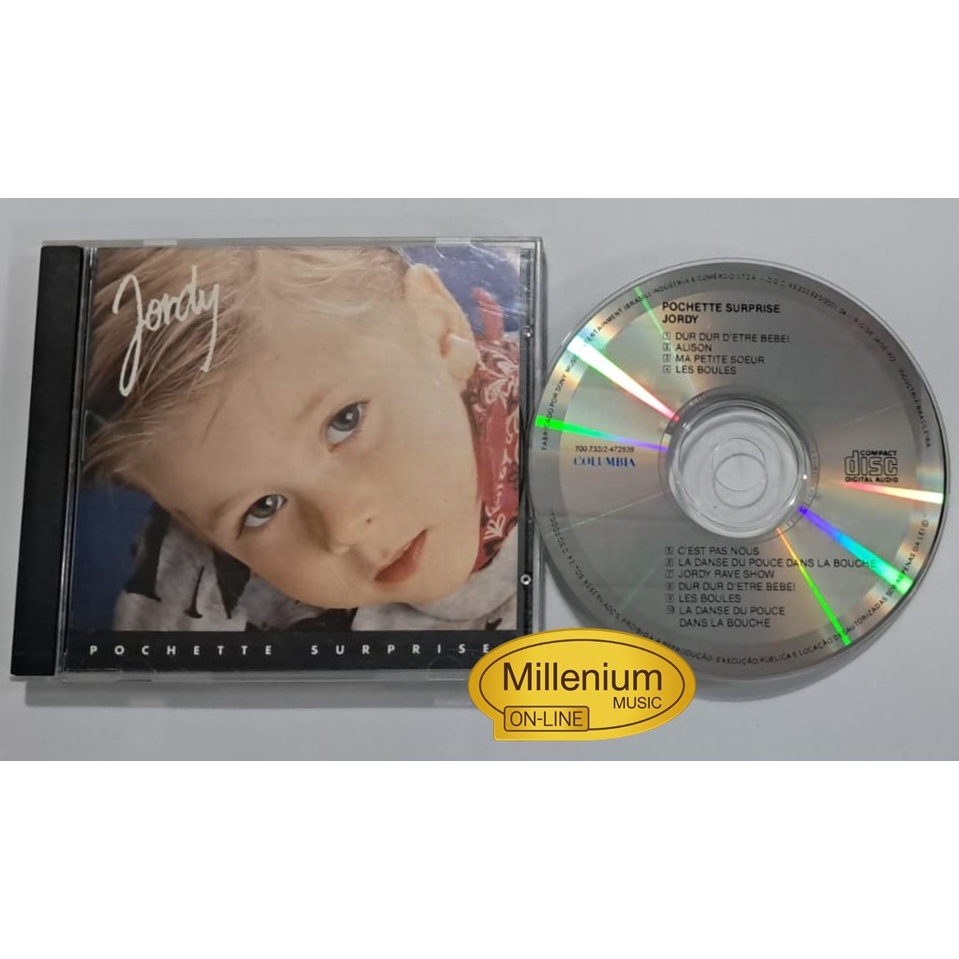 CD Jordy  Pochette Surprise 1992 Original Gravadora Colecionador Ótimo Estado