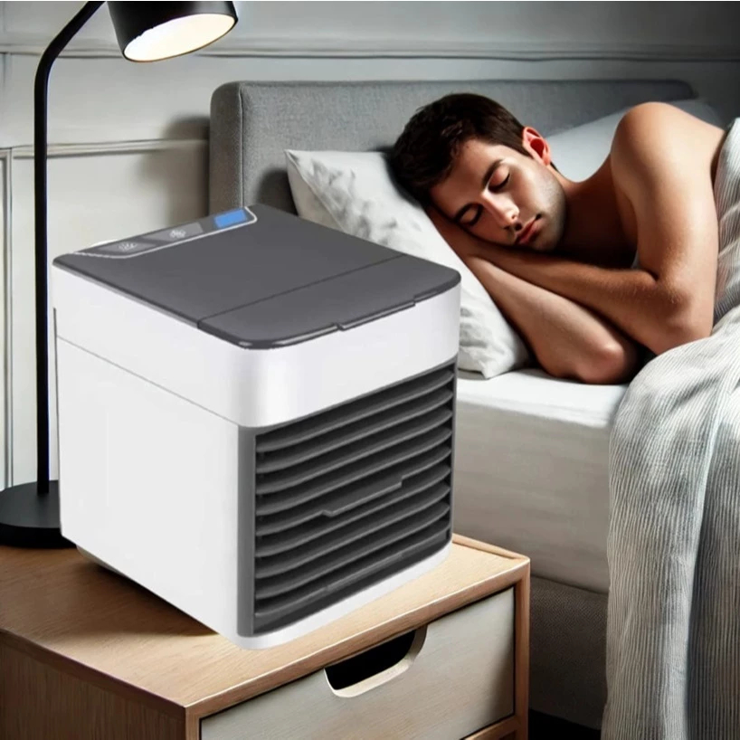 Climatizador Portátil Purificador Aquecedor Ventilador Umidificador Ar Refresca Ambiente 4 Em 1