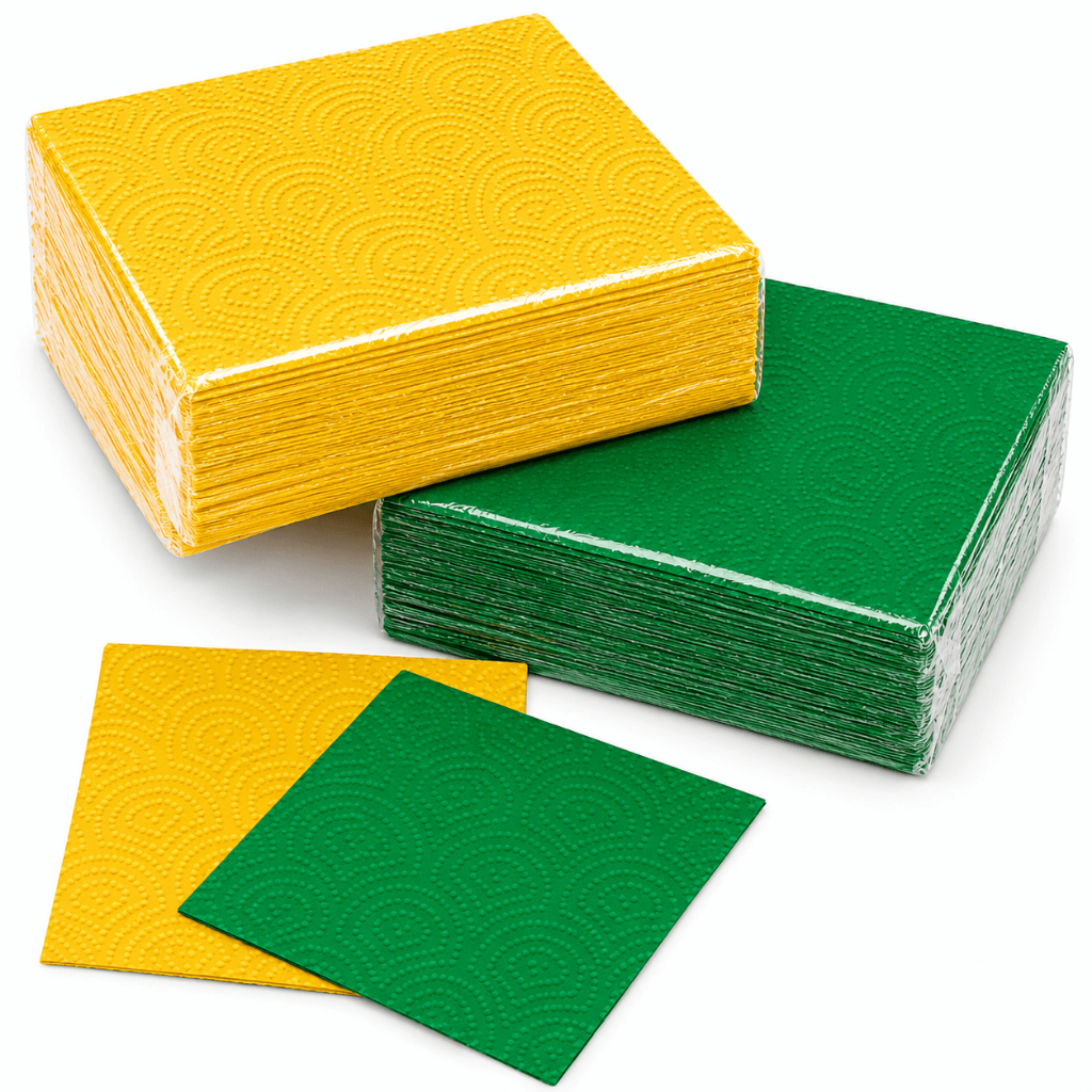 100 Guardanapos De Papel Copa Do Mundo Brasil  2026 Cores Azul Amarelo Verde