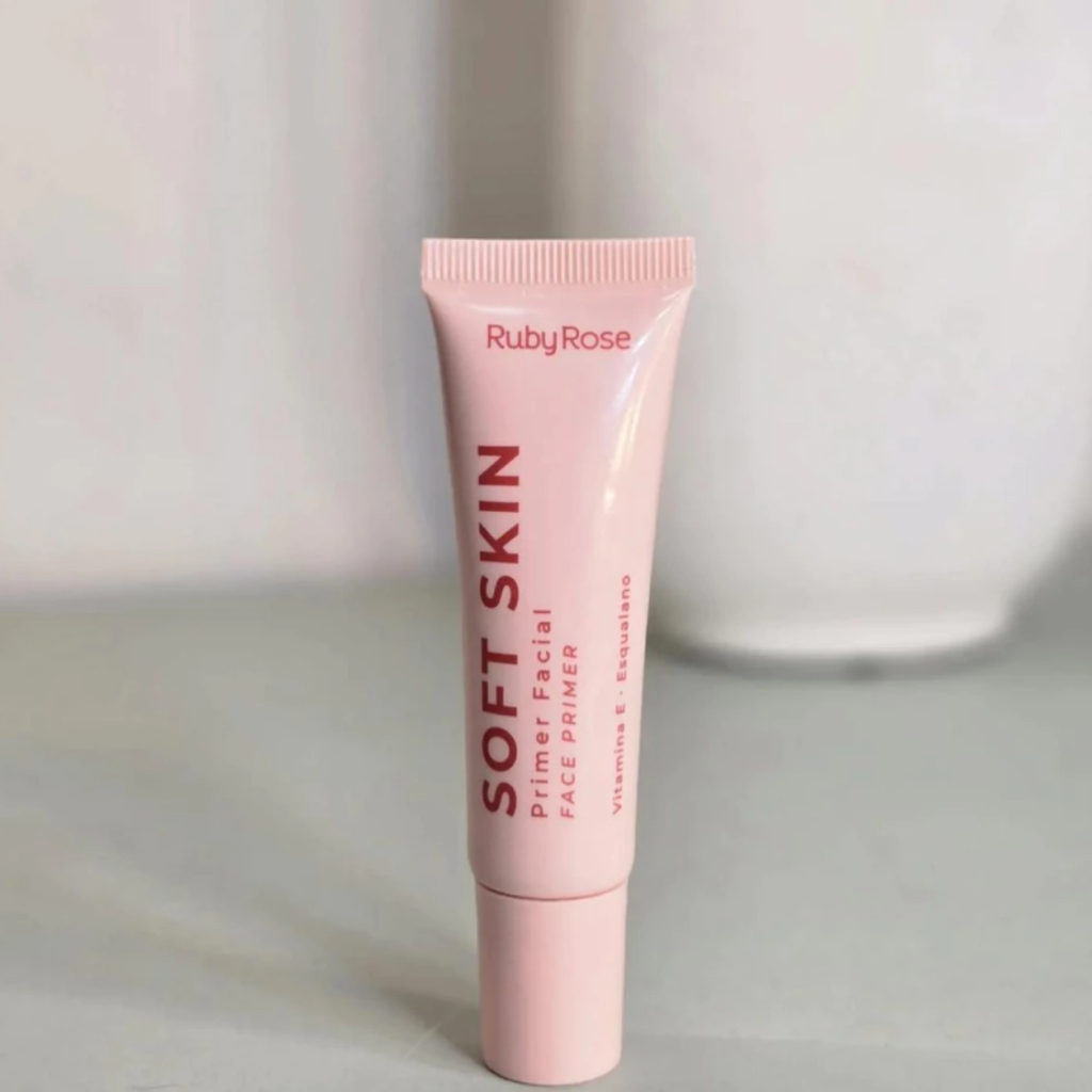 Primer Facial Soft Skin Ruby Rose® Efeito Blur Disfarça Poros Pré-Maquiagem Longa Duração